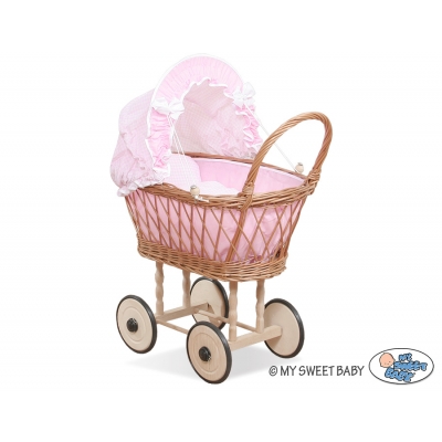 Puppenwagen Weidenkorb Korbgeflecht