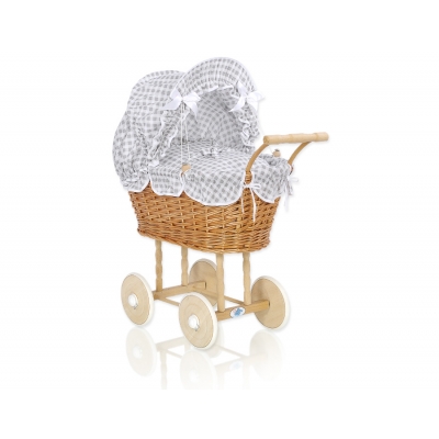Puppenwagen Korbgeflecht