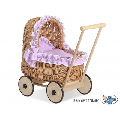 Puppenwagen Weidenkorb