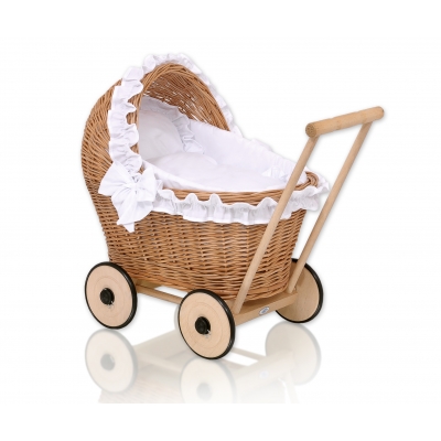 Puppenwagen Weide Bettwäsche Weiß nr 1702-516