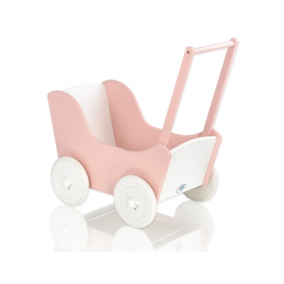 Puppenwagen Weiß Puderrosa 15026