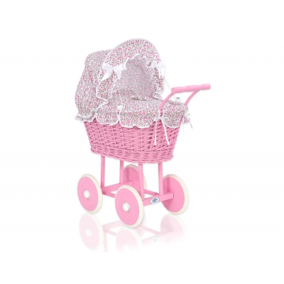 Rosa Weide Puppenwagen Bettwäsche rosa Blümchen nr 51699-533
