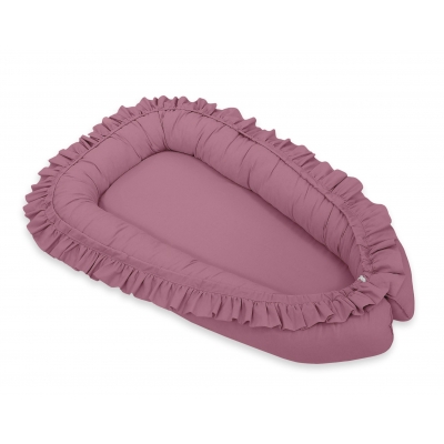 Rüsche Babykokon - pastellviolett