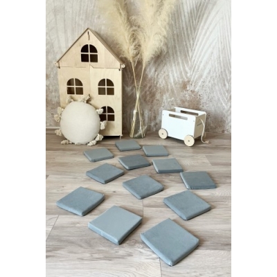 Schaumstoff Bausteine Spielset Grau