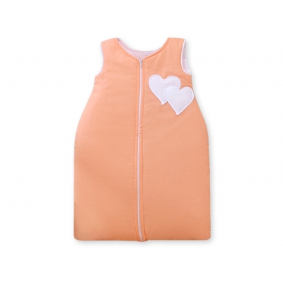 Schlafsack für Baby - Hängende Herzen orange