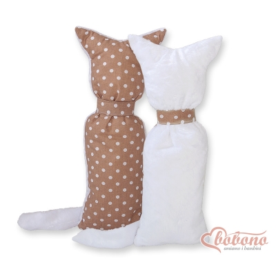 Schmusekatze Doppelseitig - Braun-Punktmuser