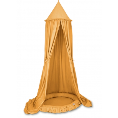 Betthimmel und Nestchen Set Honiggelb Farbe