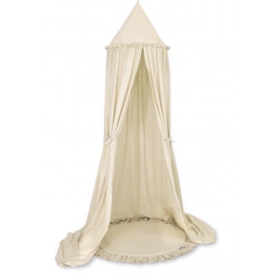 Set: Betthimmel + Spielmatte - beige