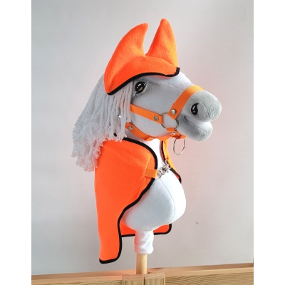 Decke für hobby horse zubehör neon orange