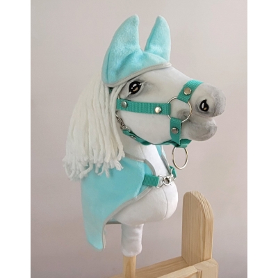Decke mit Fliegenohren für Hobby Horse A4 - helle Minze