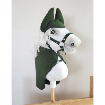 Set für Hobby Horse A3: Fleecedecke + Ohrenschützern - Khaki
