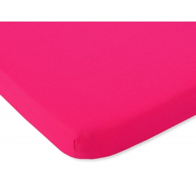 Spannbettlaken aus Baumwolle 120x60cm dunkel rosa