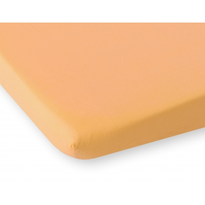 Spannbettlaken aus Baumwolle 120x60cm orange