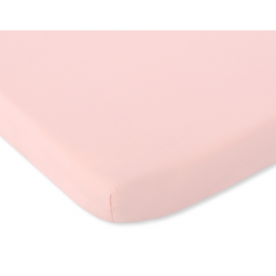 Spannbettlaken aus Baumwolle 120x60cm puderrosa