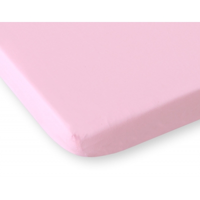 Spannbettlaken aus Baumwolle 120x60cm rosa
