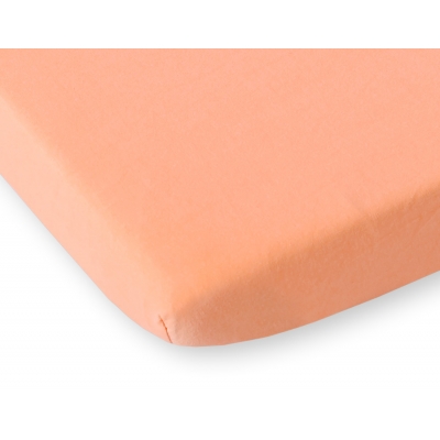 Spannbettlaken aus jersey für Babybett 140x70cm - orange
