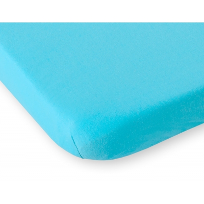 Spannbettlaken aus jersey für Babybett 140x70cm - turquoise