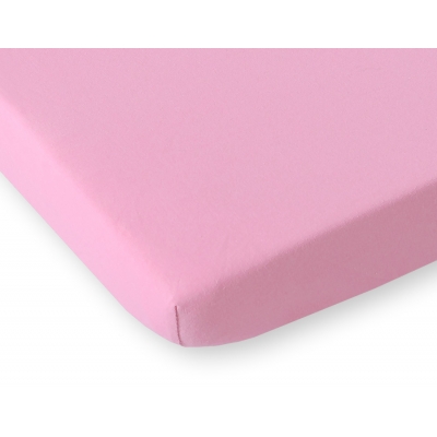 Spannbettlaken aus jersey - rosa
