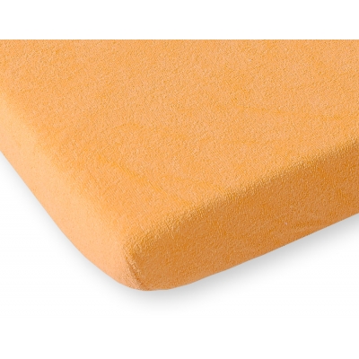 Spannbettlaken Babybett aus Frottee 120x60cm - Orange