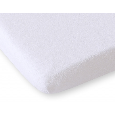 Spannbettlaken Babybett aus Frottee 140x70cm - Weiß