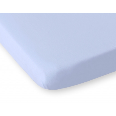 Spannbettlaken für Babybett 140x70cm aus Baumwolle 140x70cm blau