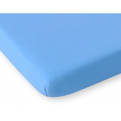 Spannbettlaken für Babybett aus jersey 120x60cm - Blau