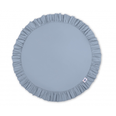 Spielmatte mit Rüsche - pastellblau