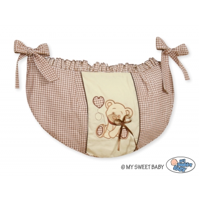 Spielzeugtasche - Bär mit Schleife braun