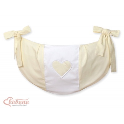 Spielzeugtasche - Hängende Herzen creme
