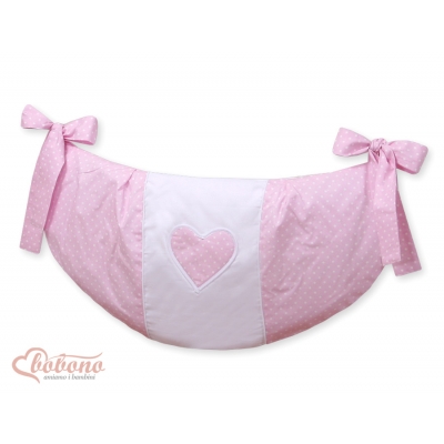 Spielzeugtasche - Hängende Herzen Rosa - Punktemuster