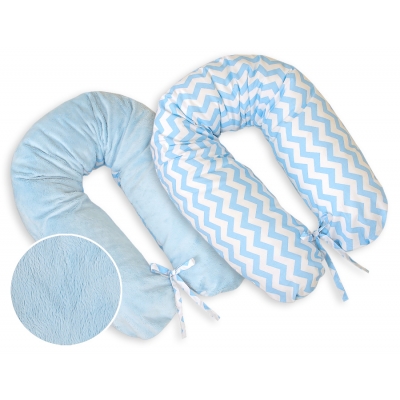 Still - und Entspannungskissen - Simple chevron blau