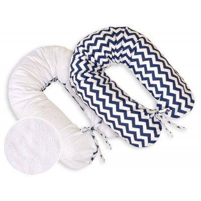Still - und Entspannungskissen - Simple chevron dunkelblau