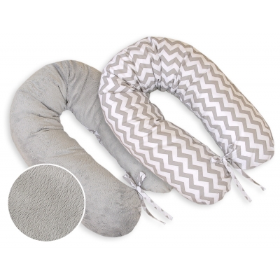 Still - und Entspannungskissen - Simple chevron grau