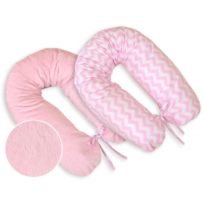 Still - und Entspannungskissen - Simple chevron rosa