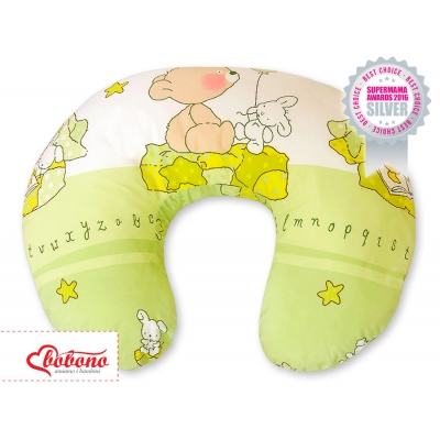 Stillkissen - Basic Teddybär mit Ballon grün
