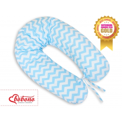 Stillkissen und Entspannungskissen - Simple Chevron blau