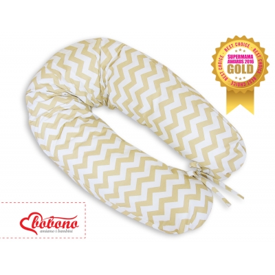 Stillkissen und Entspannungskissen - Simple Chevron Zickzack beige