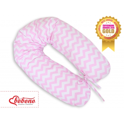 Stillkissen und Entspannungskissen - Simple Chevron Zickzack rosa
