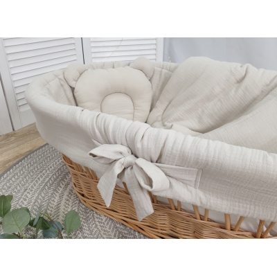 Polster Stubenwagen Bezug Set Beige
