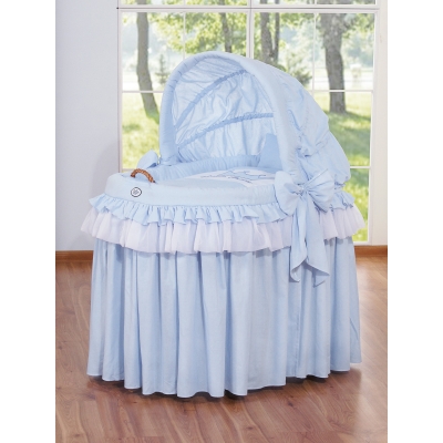 Stubenwagen mit Haube - Little Prince/Princess blau