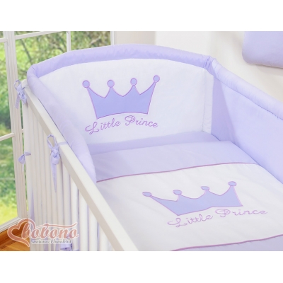 Universal Babybett Kopfschutz - Little Prince/Princess lila
