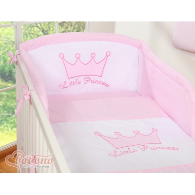 Universal Babybett Kopfschutz - Little Prince/Princess rosa