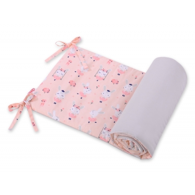 Universal Bettumrandung für Babybett - Ballerinen rosa