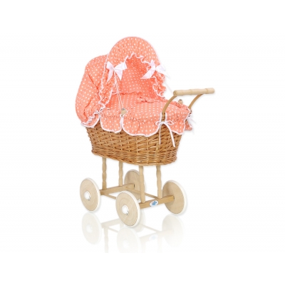 Puppenwagen Weidenkorb