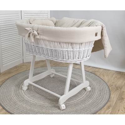 Weide Weide Stubenwagen Beige Ausstattung ohne Himmel
