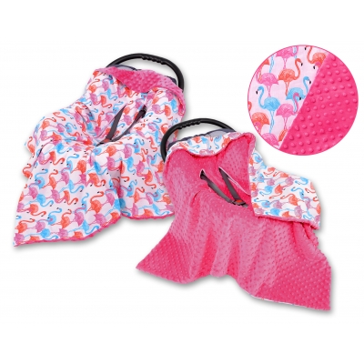 Wendedecke für Kindersitz - flamingo