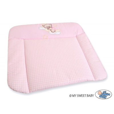 Wickelauflage auf Wickeltisch rosa - Gute Nacht