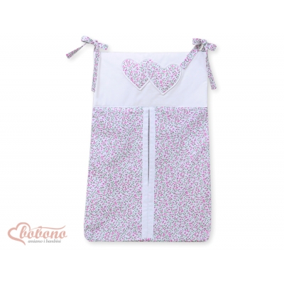 Windelntasche - Hängende Herzen rosa Blümchen