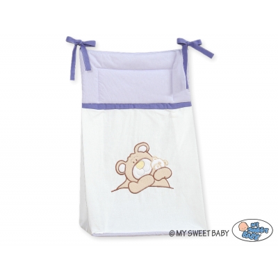 Windelntasche - Teddy Bär Barnaba lila
