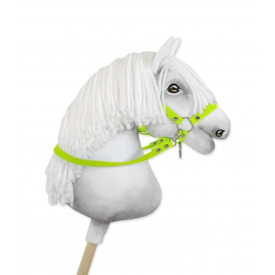 Zügel für Hobby Horse aus Gurtband neon grün